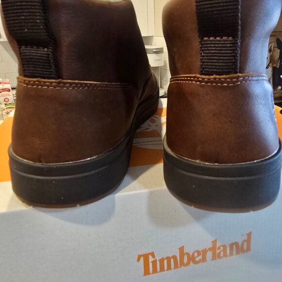 Timberland Men's Davis Square Warm Lined Chukka Rust A2G65 SZ 10.5 NEW WINTER - Picture 9 of 16